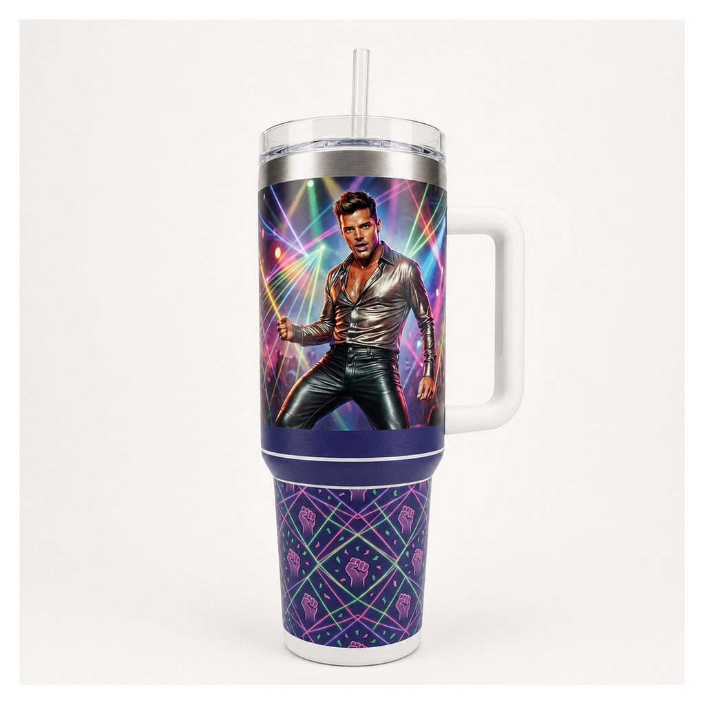 vaso térmico tumbler ricky martin 40oz fiesta