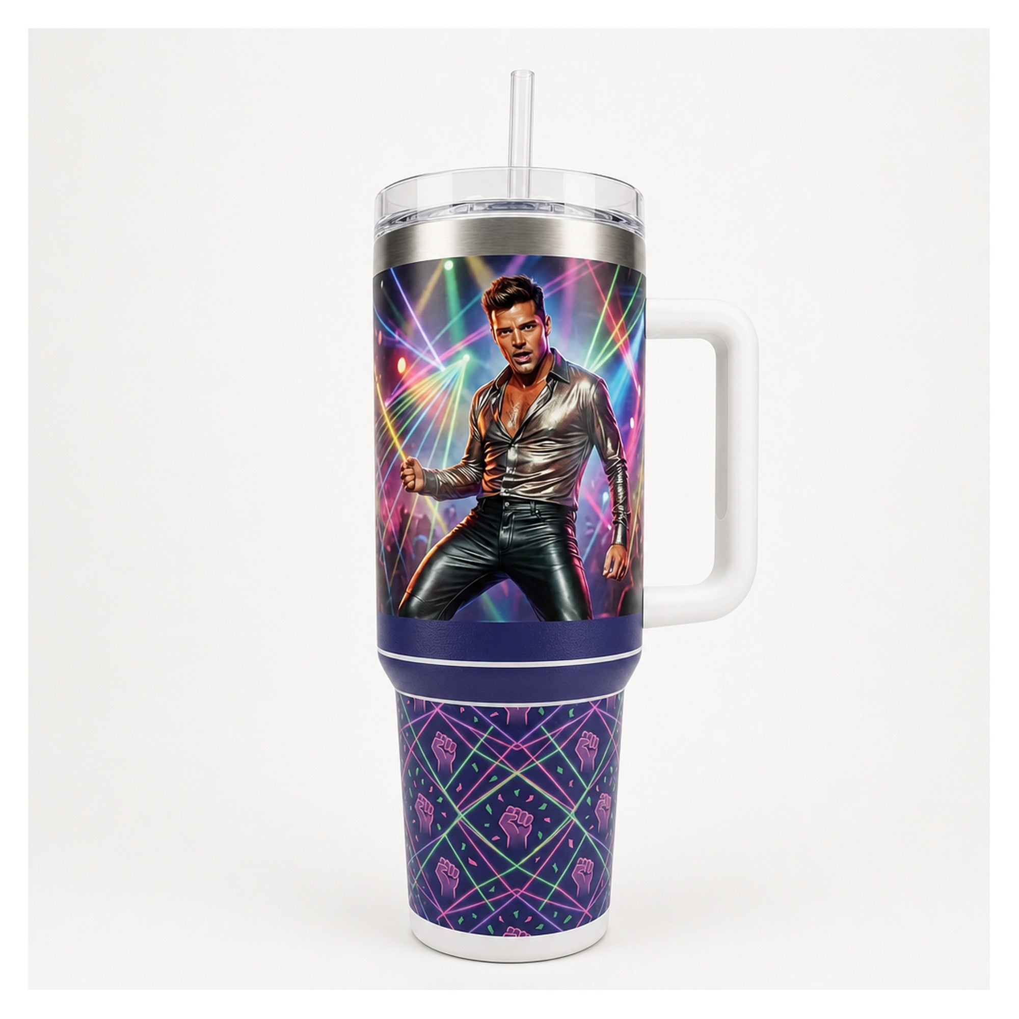 vaso térmico tumbler ricky martin 40oz fiesta