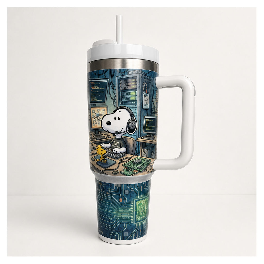 Vaso térmico snoopy programador 1.18 litros acero inox