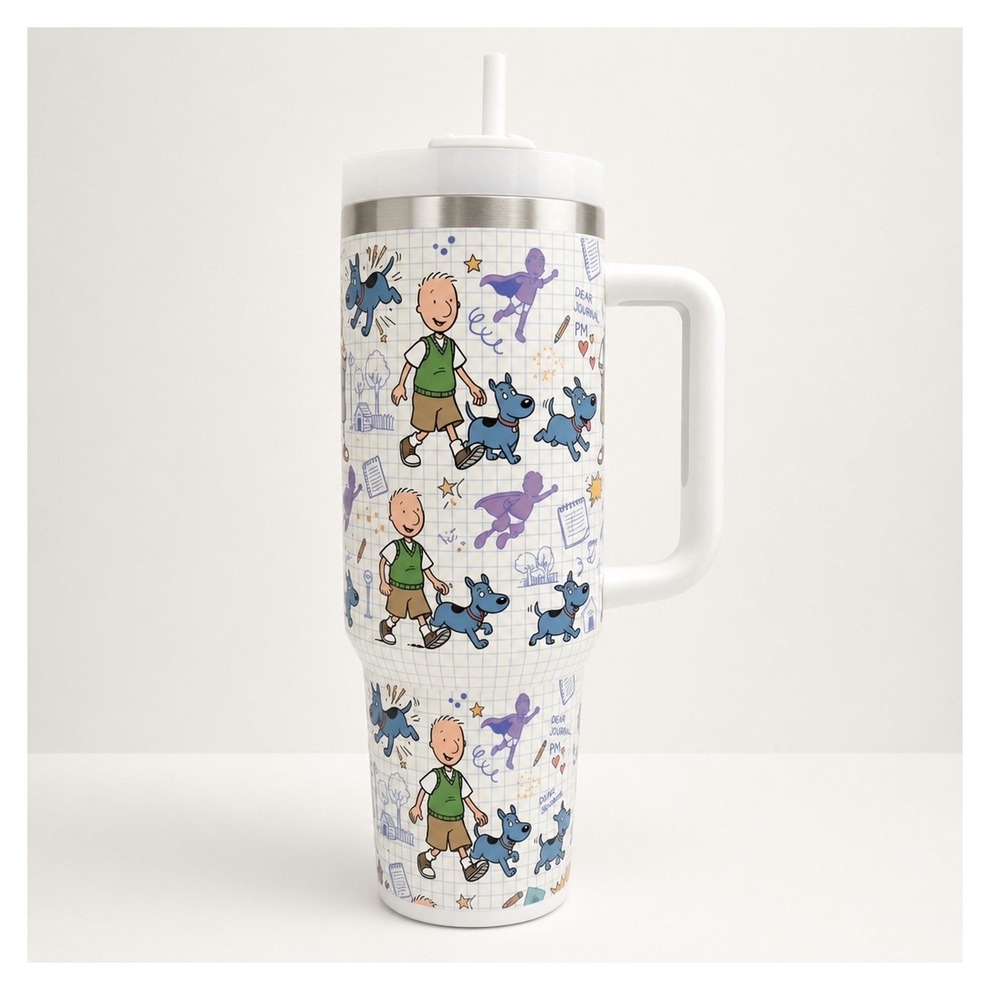 Tumbler doug 40oz acero inox doble pared diseño dear journal