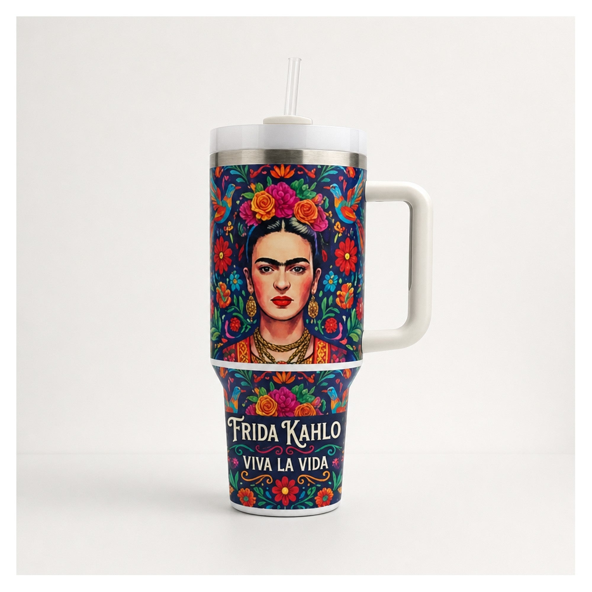 vaso térmico frida kahlo viva la vida 500 ml