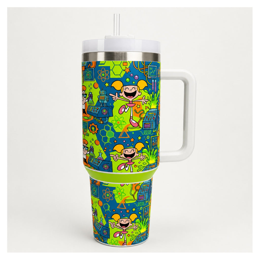 tumbler el laboratorio de dexter 40oz acero inoxidable