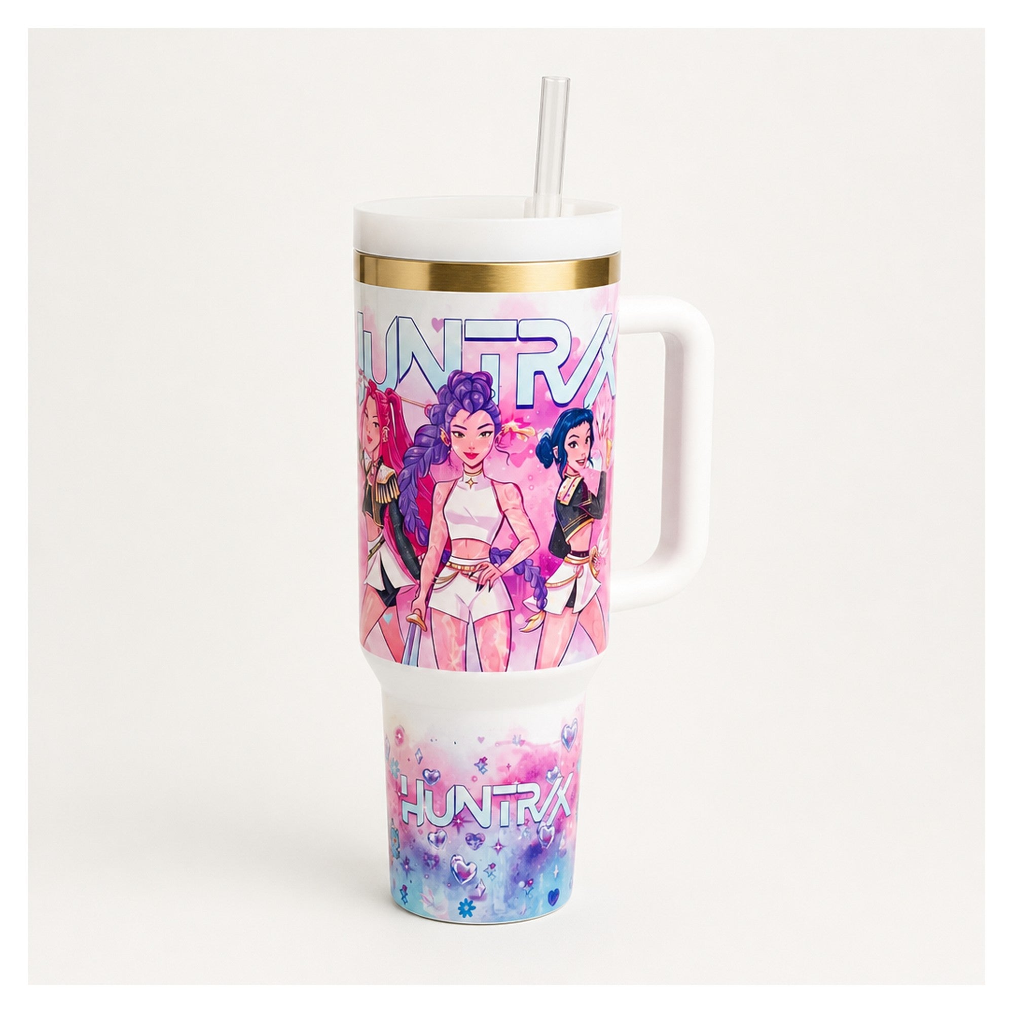 Vaso térmico huntrix 40 oz con tapa y bombilla