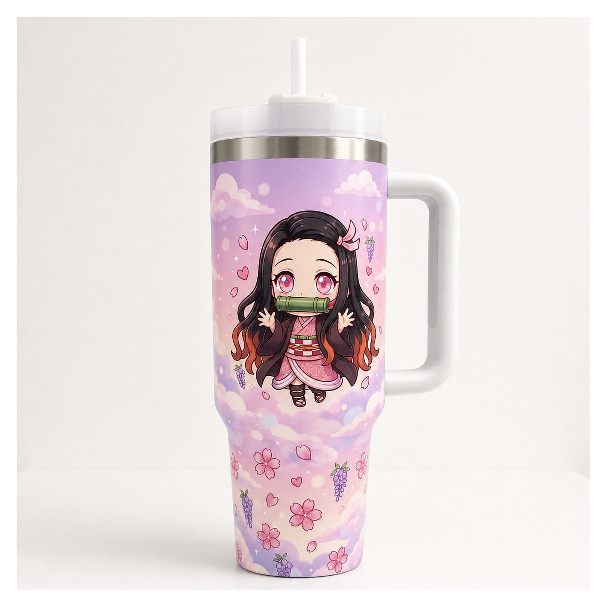 Vaso térmico 40 oz Demon Slayer Nezuko diseño kawaii