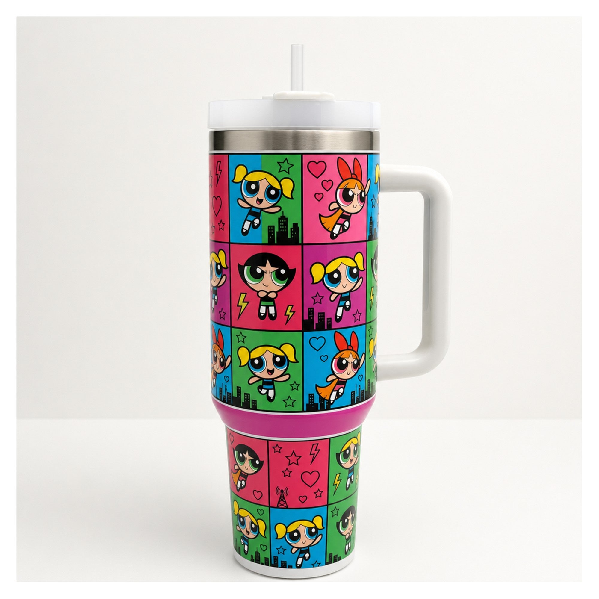 vaso térmico las chicas superpoderosas 40oz diseño pop