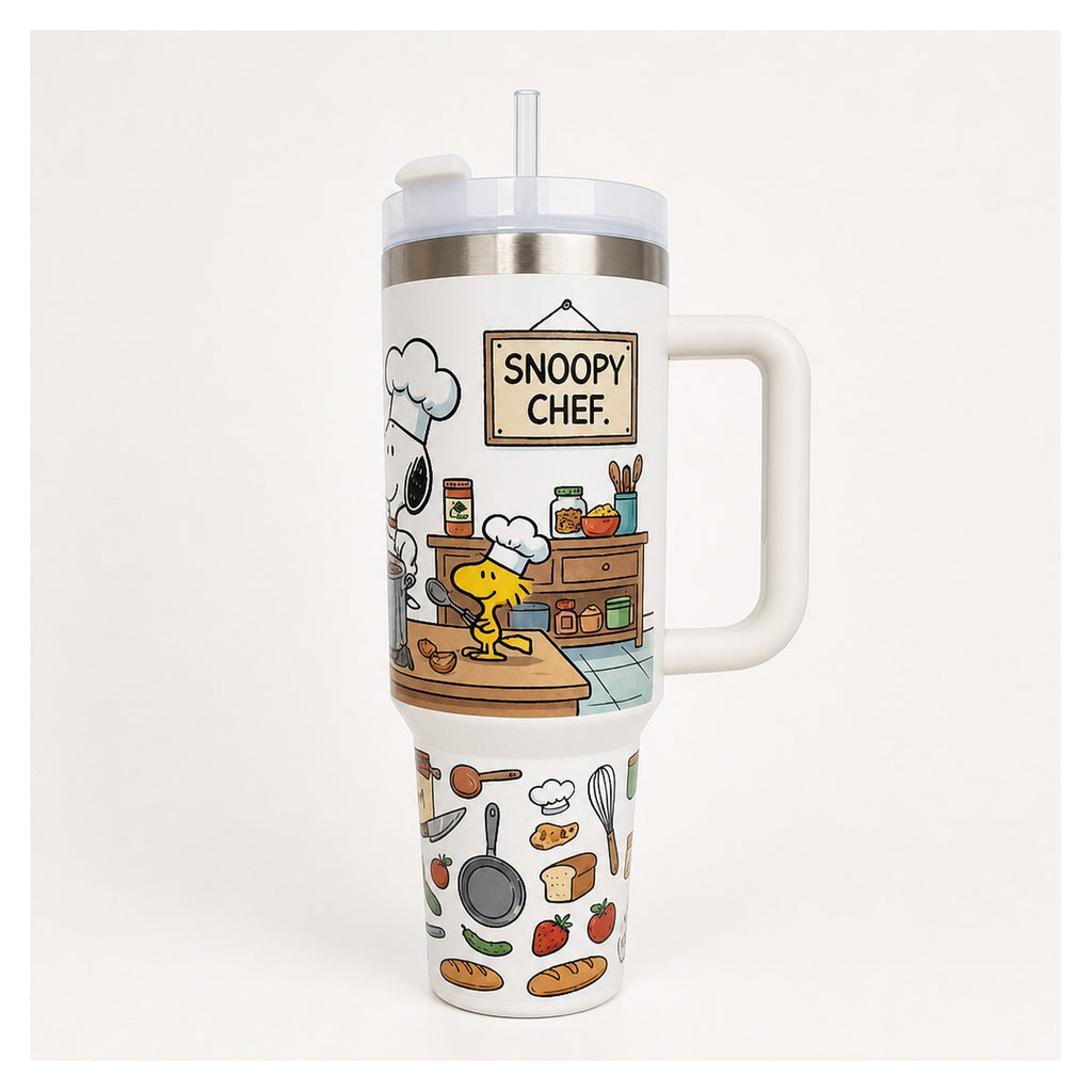 vaso térmico snoopy chef 1.18 l doble pared acero inox