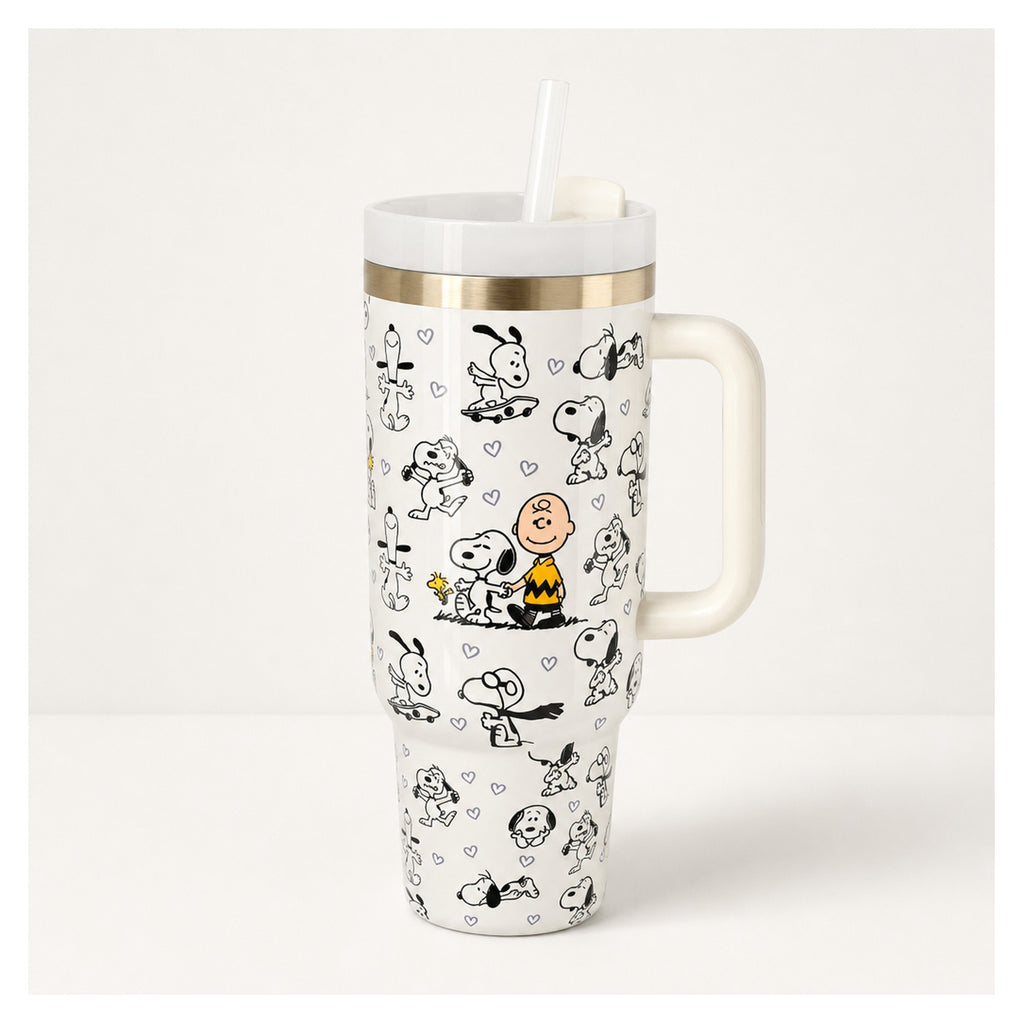 Vaso térmico tipo tumbler Snoopy 40 oz doble pared
