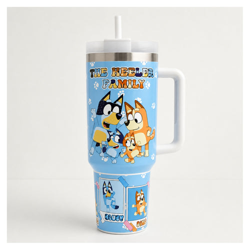 Vaso térmico 1.2L con asa modelo Bluey Family