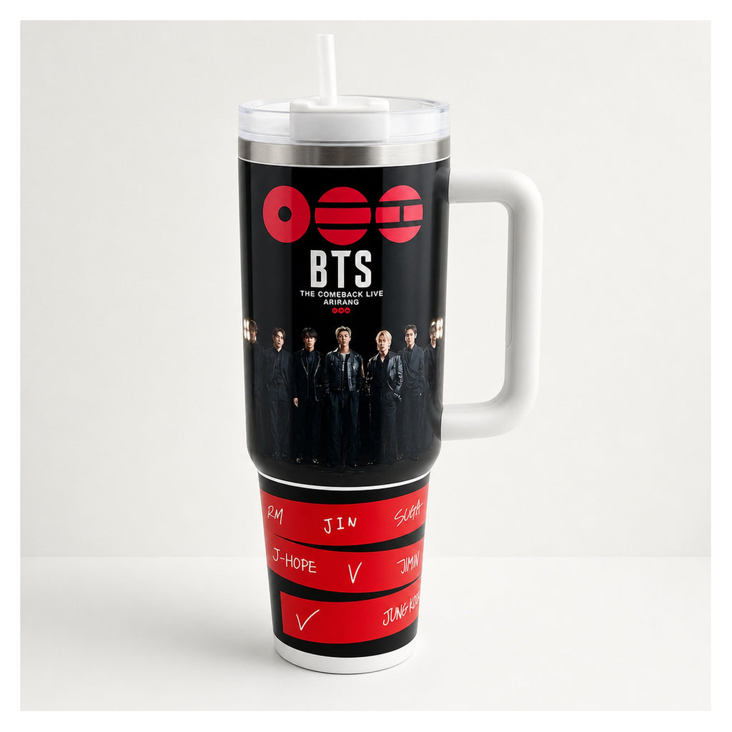 vaso térmico 40 oz bts j-hope acero inoxidable doble pared