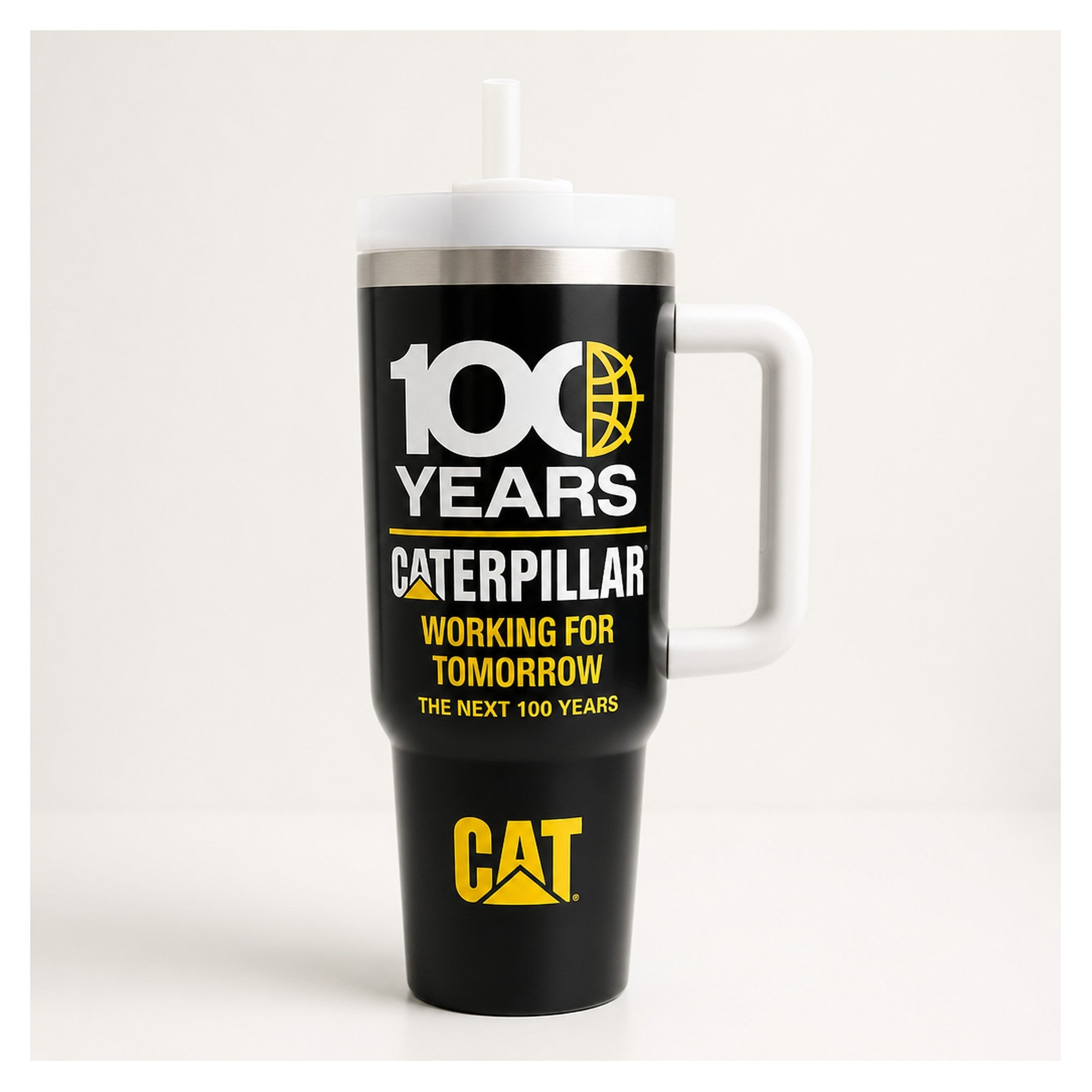 Vaso térmico tumbler 40 oz caterpillar 100 años cat