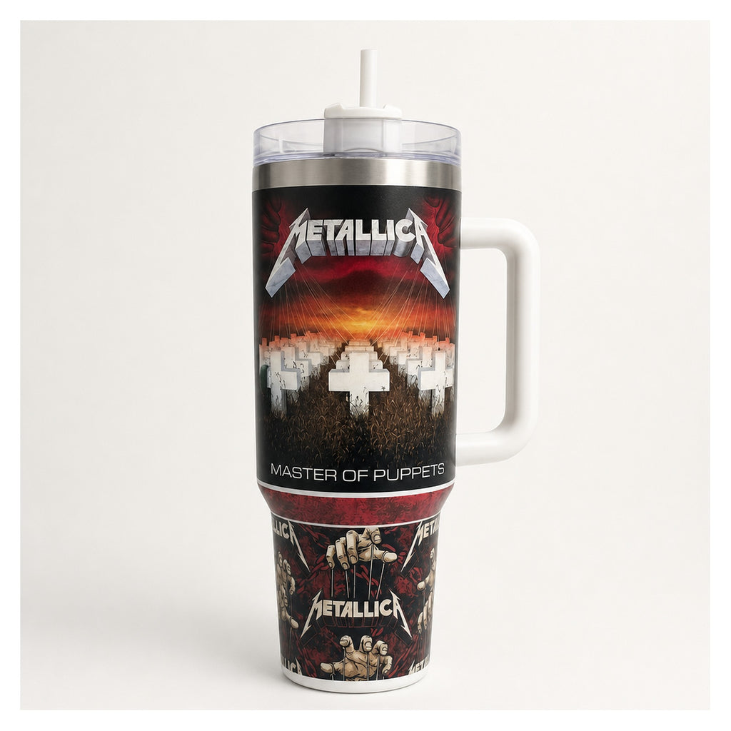 Vaso térmico tumbler Metallica Master Of Puppets 40oz