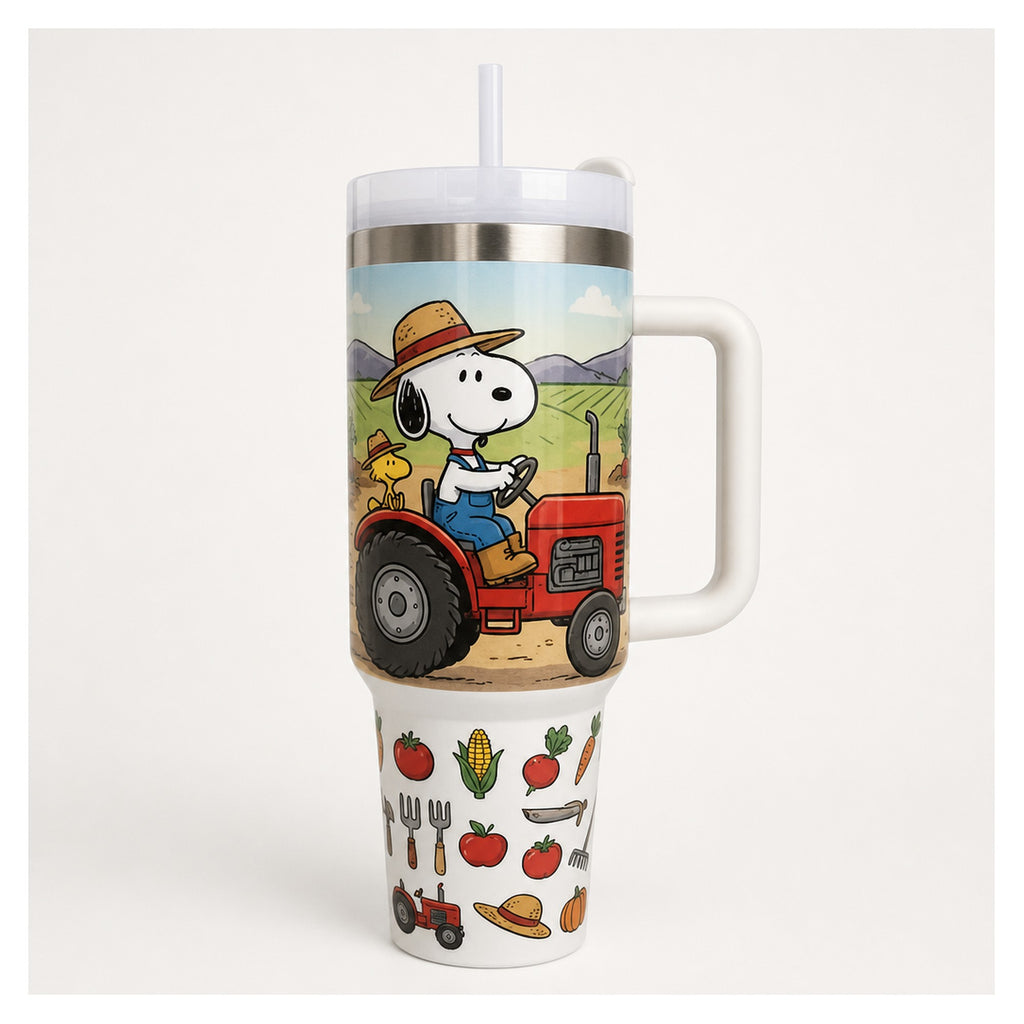 Vaso térmico snoopy granjero 1.18 l acero inoxidable