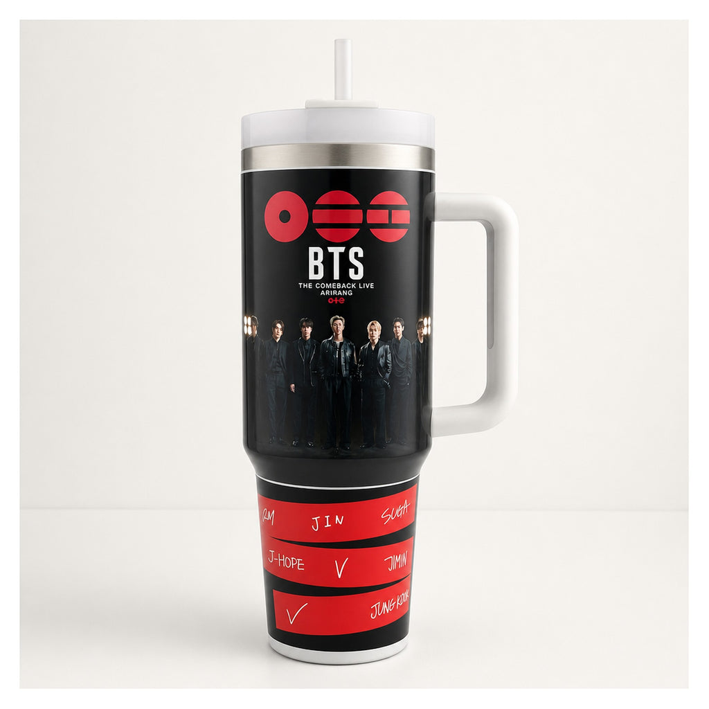 Tumbler térmico 40 oz BTS Suga acero inoxidable doble pared