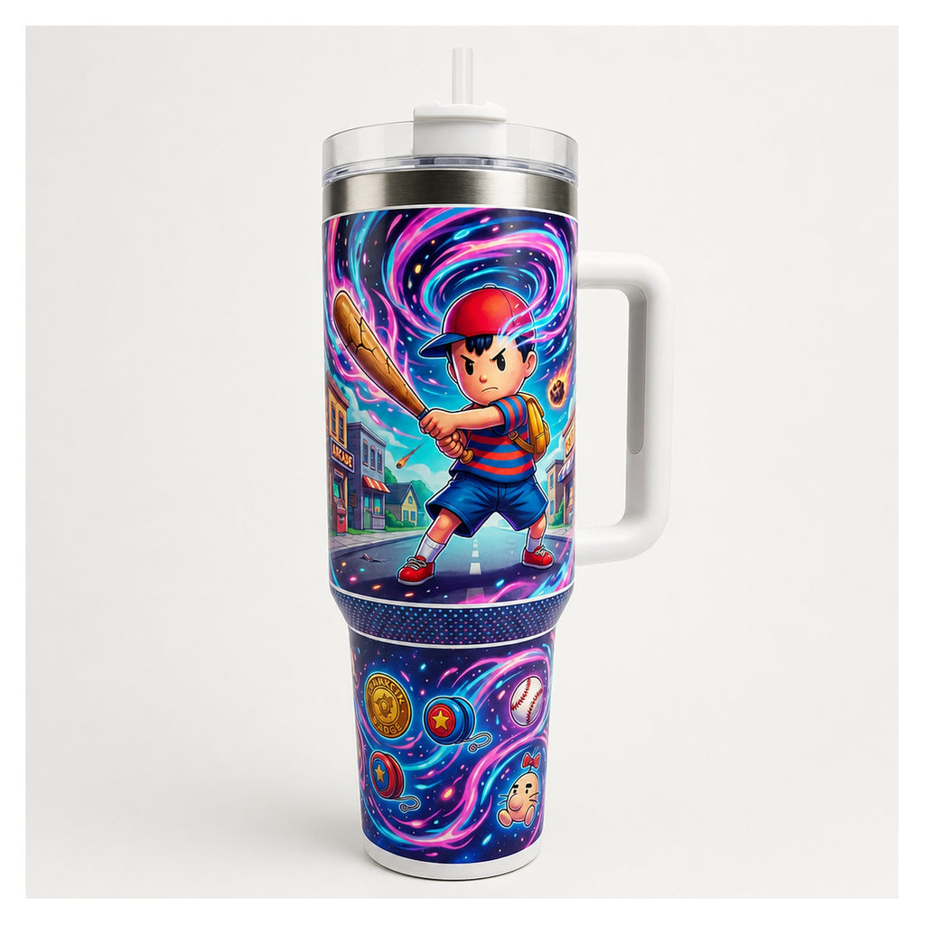 Vaso Térmico 40 oz Ness Earthbound Nintendo acero inoxidable