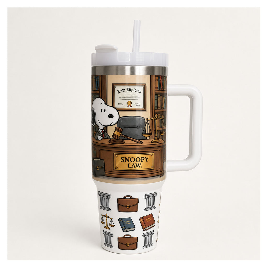 Vaso térmico Snoopy abogado 1.18L acero inoxidable