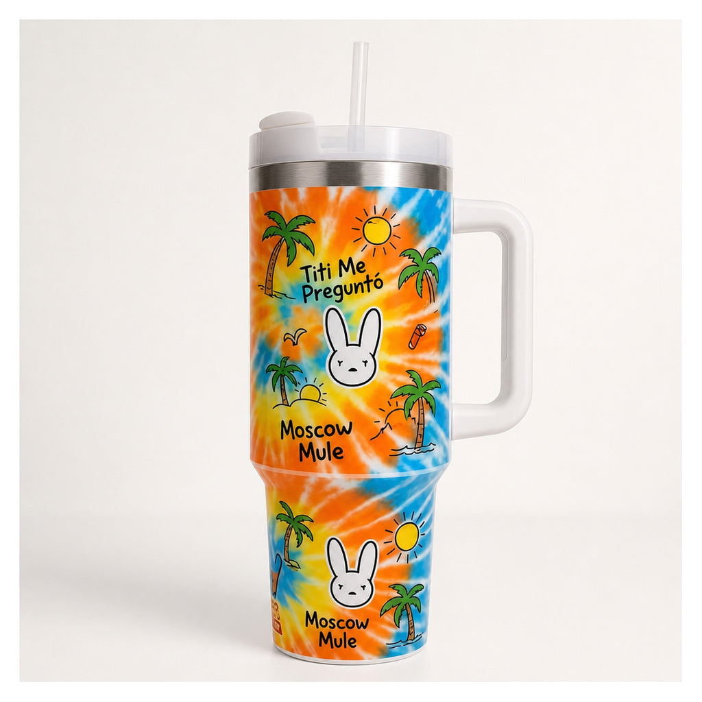 Vaso térmico Bad Bunny 1.183L diseño Un Verano Sin Ti