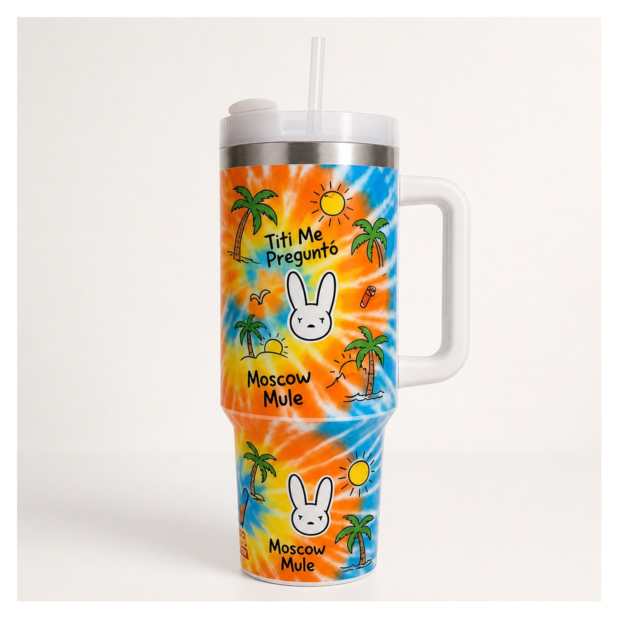 Vaso térmico Bad Bunny 1.183L diseño Un Verano Sin Ti