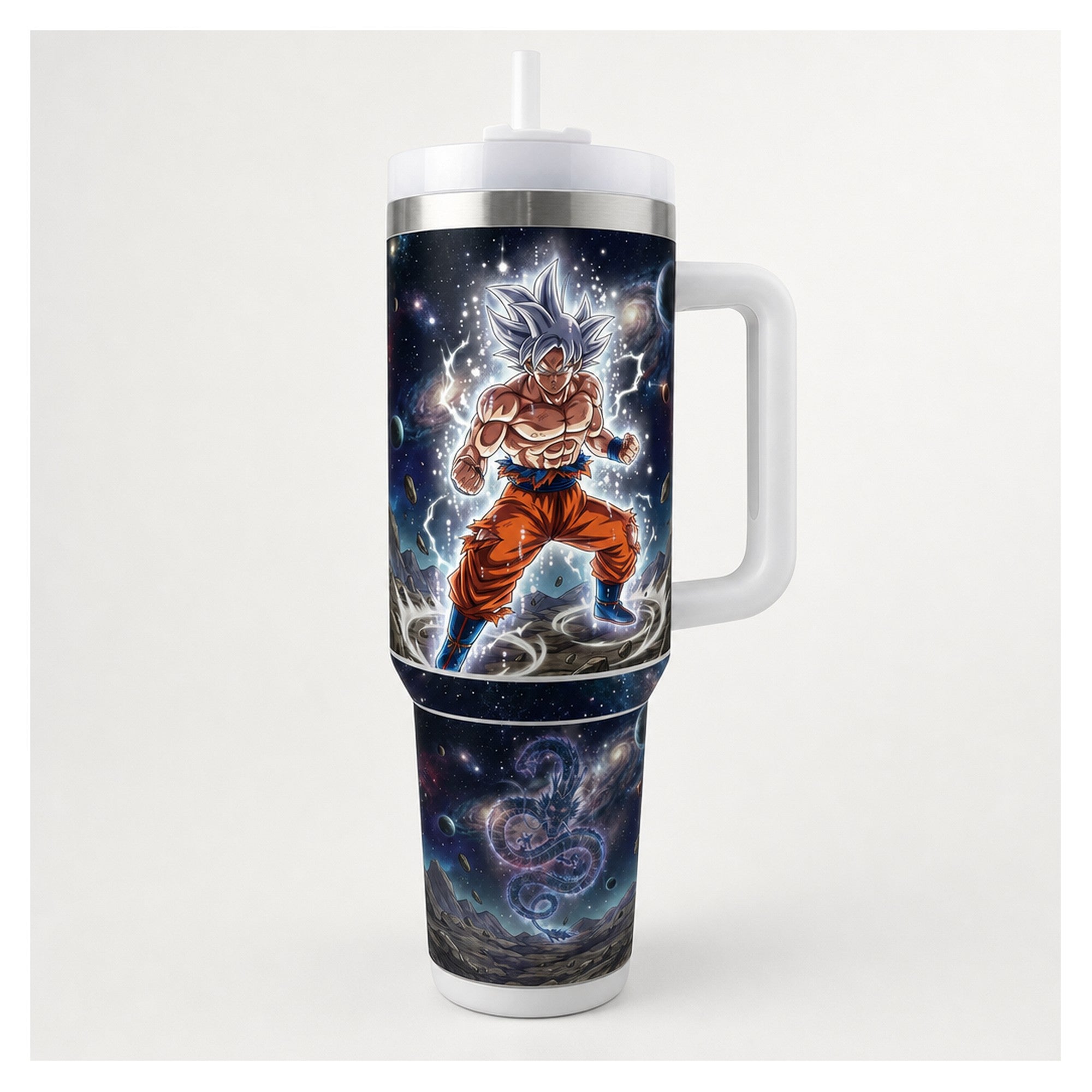 Vaso térmico 40 oz Dragon Ball Ultra Instinto, acero inox