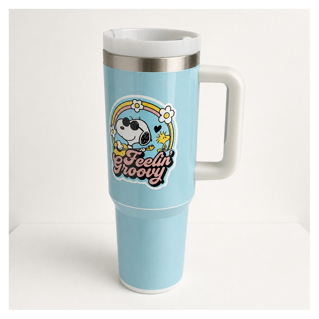 vaso térmico snoopy con asa estilo retro 450 ml