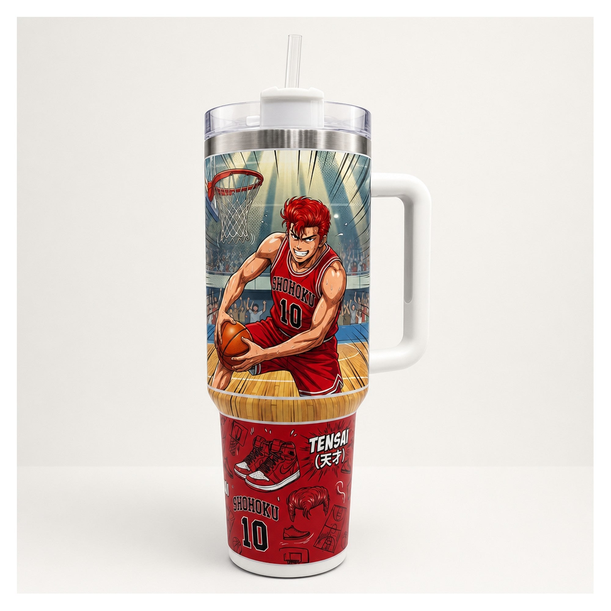 vaso térmico tumbler 40 oz slam dunk hanamichi diseño único
