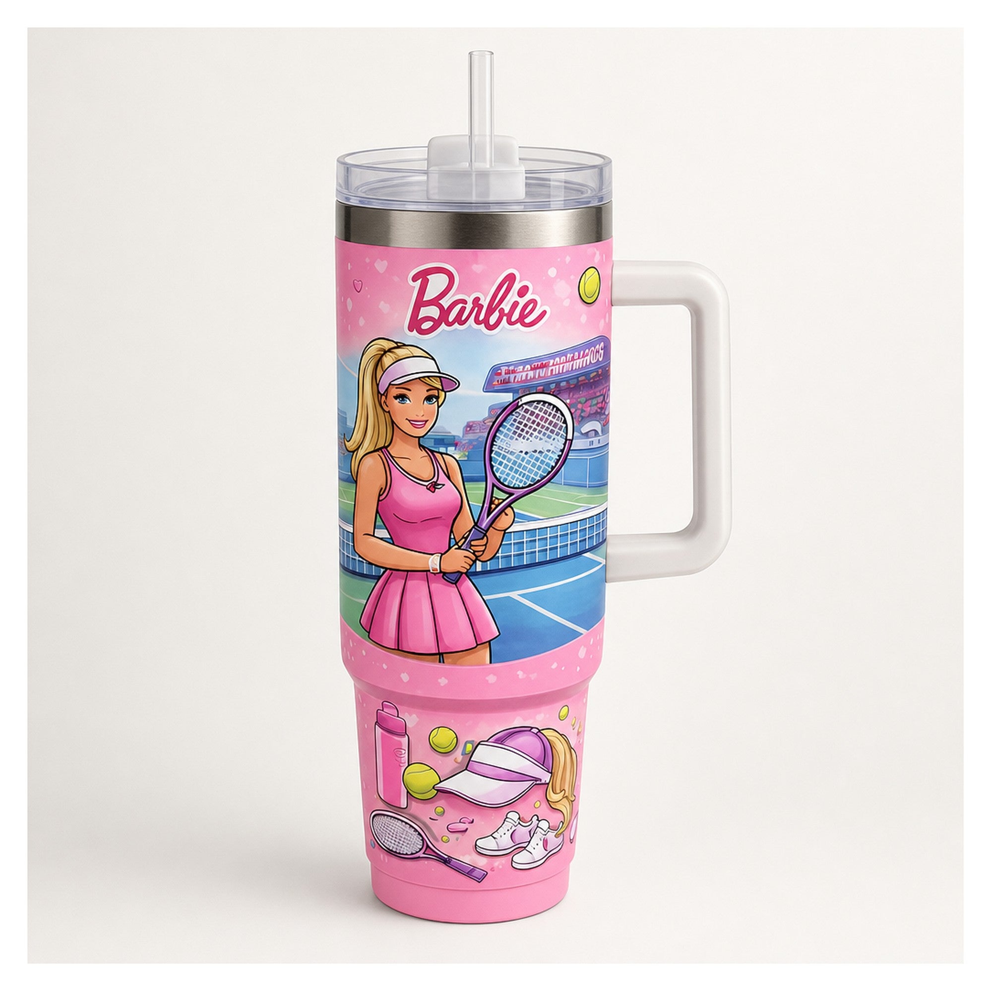 Vaso térmico barbie tenista campeona 1.18L acero doble pared