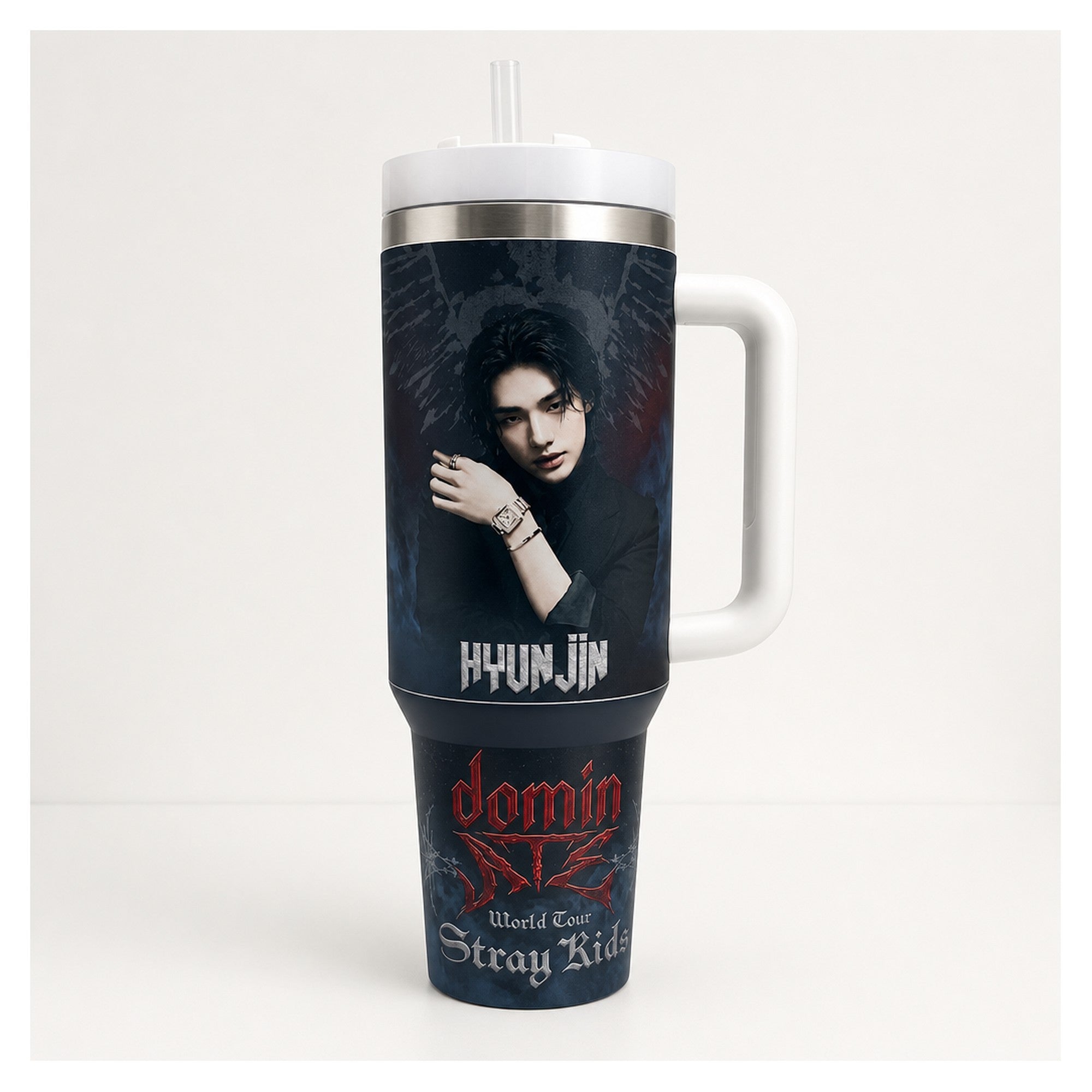 vaso térmico tumbler hyunjin stray kids 1.2l