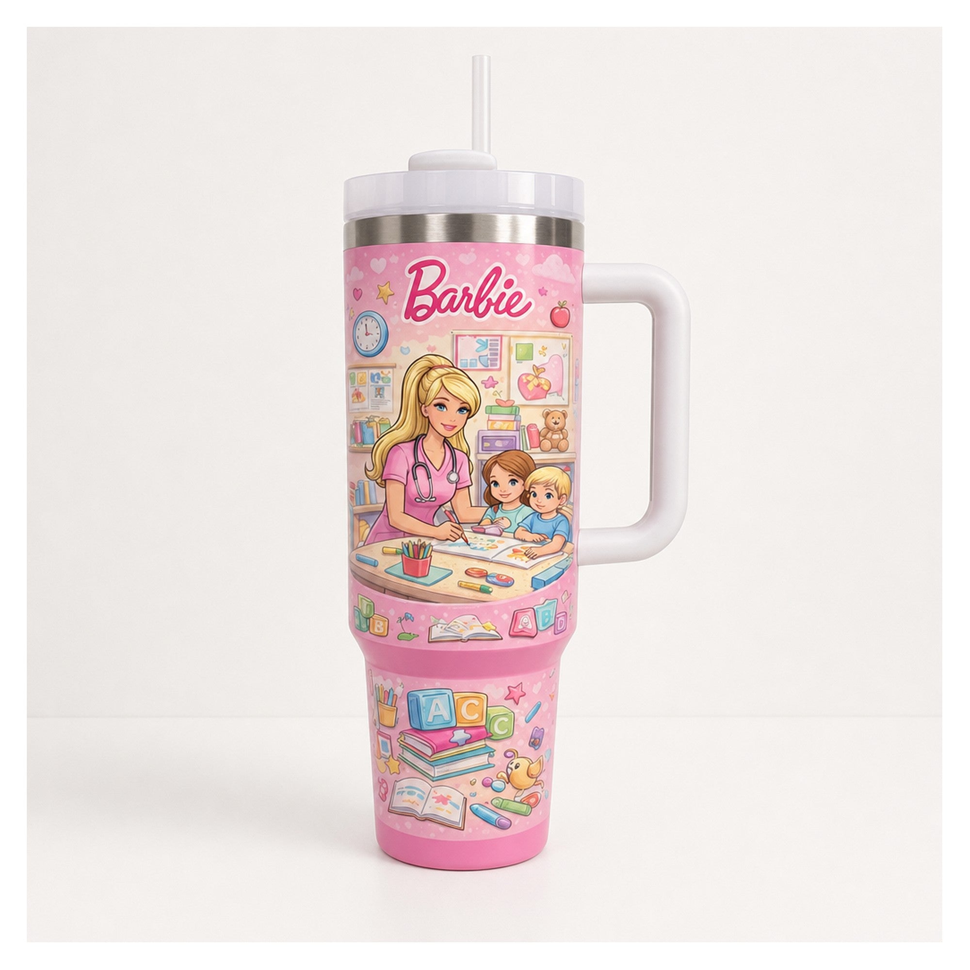 Vaso térmico barbie maestra doble pared 1.183L