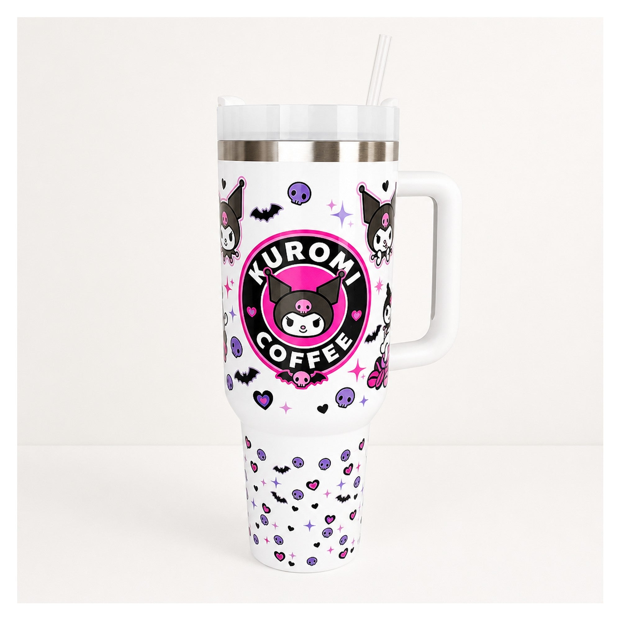 Vaso térmico Sanrio Kuromi 1.2L acero inoxidable