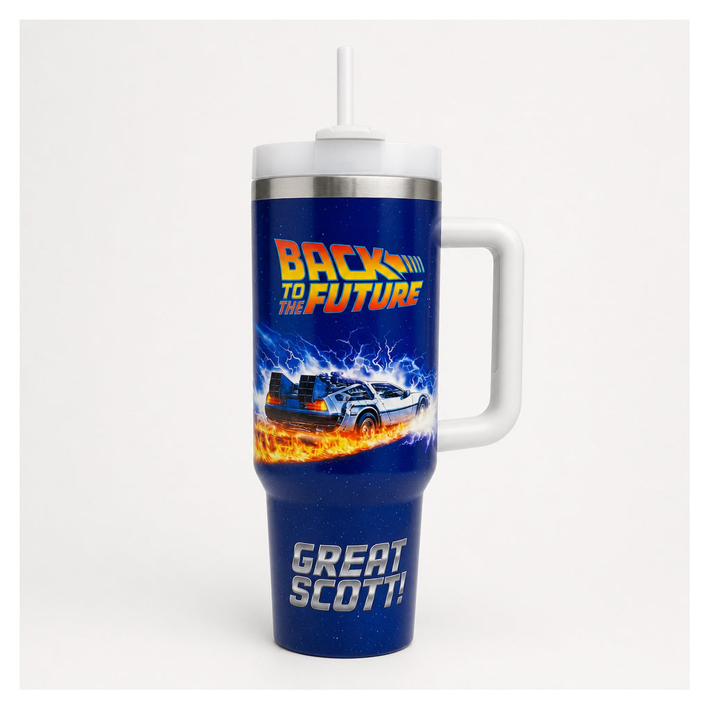 vaso térmico 40 oz delorean back to the future acero inox
