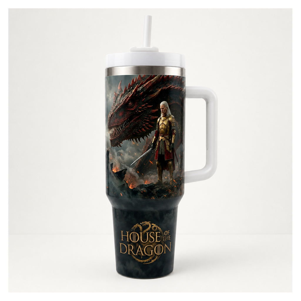 vaso tumbler 40 oz daemon targaryen house of the dragon