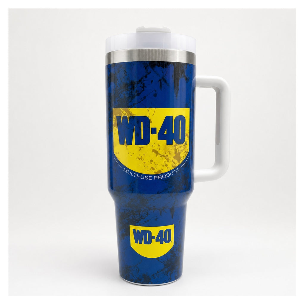 Vaso térmico tumbler 40 oz diseño wd-40 multiuso