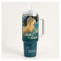 vaso térmico tumbler 40 oz mahito el niño y la garza ghibli