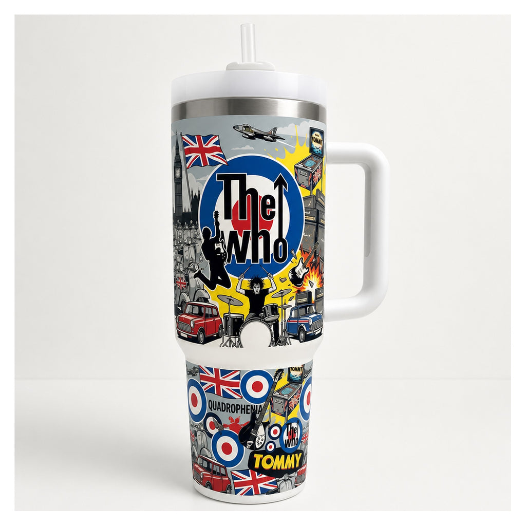 vaso térmico 40oz the who rock británico doble pared