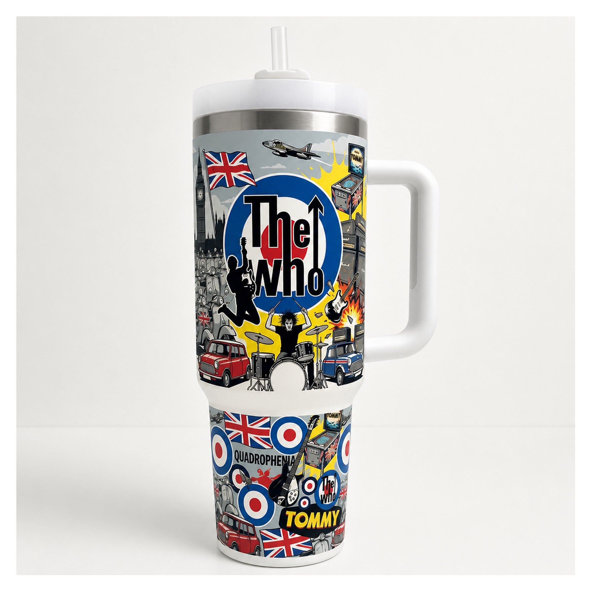 vaso térmico 40oz the who rock británico doble pared