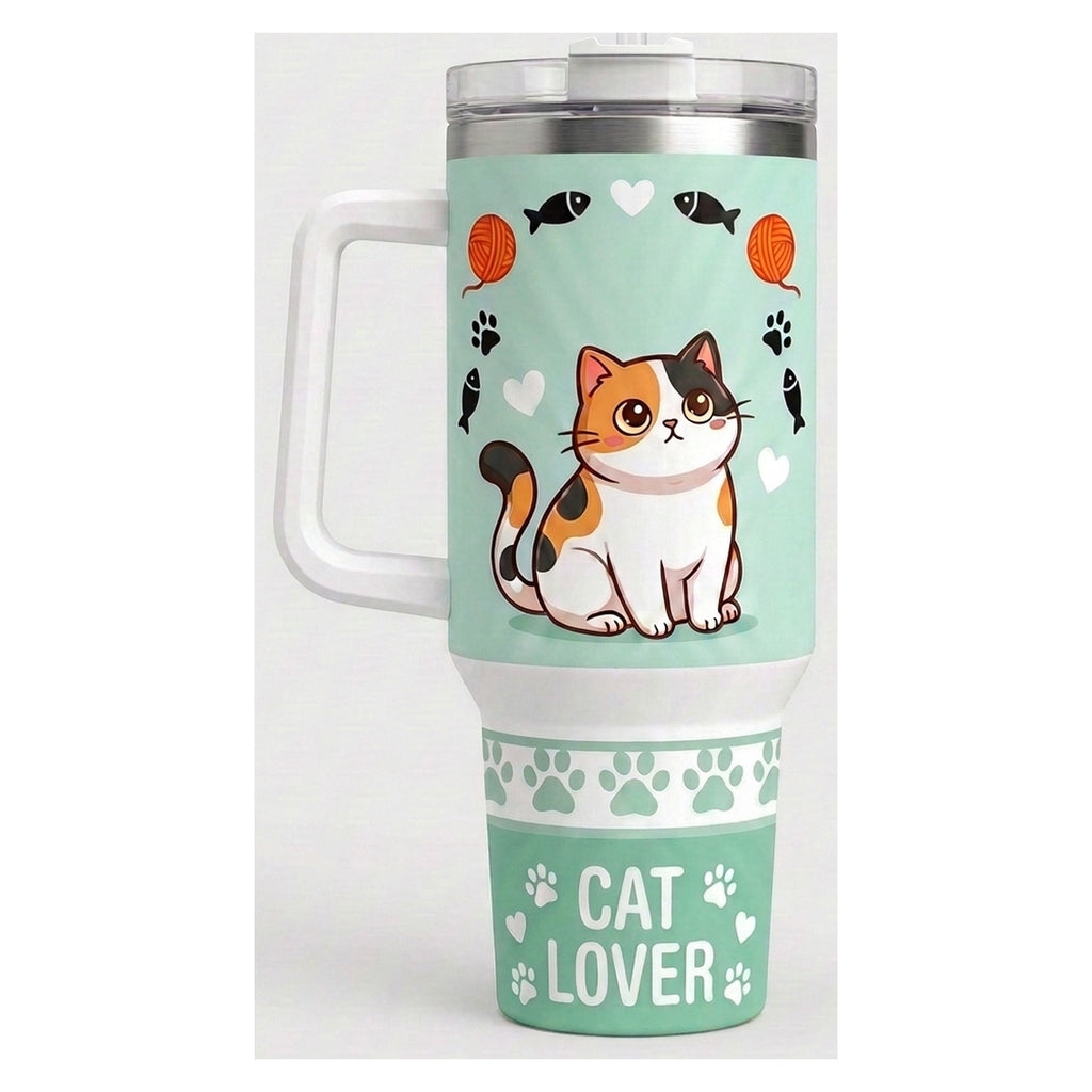 Vaso térmico tumbler 40 oz Gato Calico Cat Lover