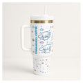 vaso térmico sanrio cinamoroll 40 oz con tapa y bombilla