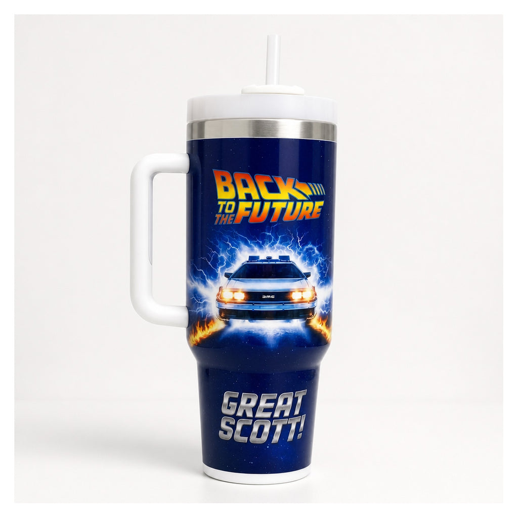 vaso térmico 40 oz delorean back to the future acero inox
