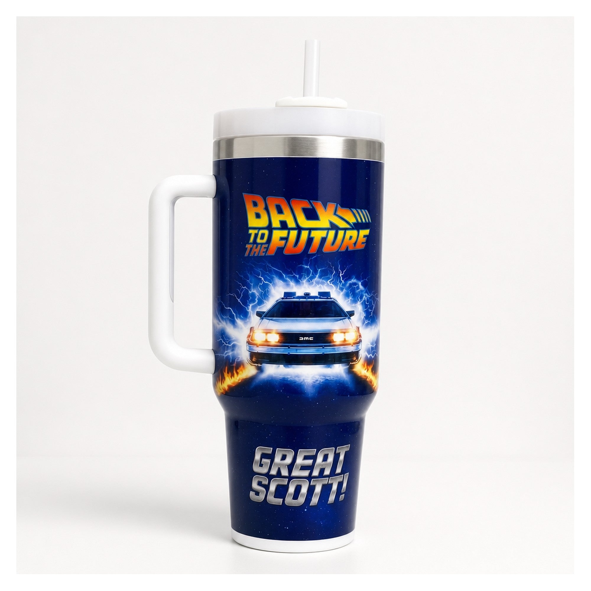 vaso térmico 40 oz delorean back to the future acero inox