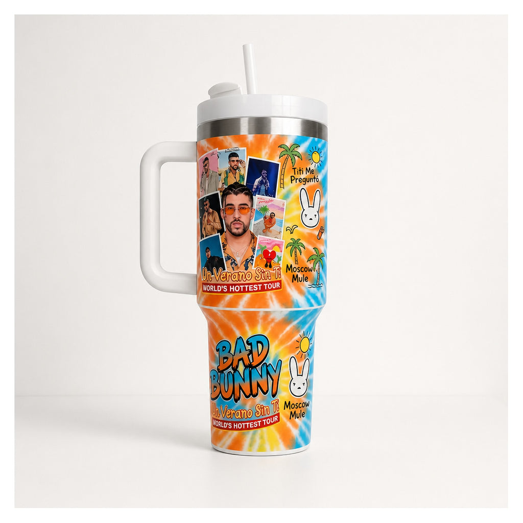 Vaso térmico Bad Bunny 1.183L diseño Un Verano Sin Ti
