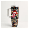 vaso térmico tumbler 40oz rolling stones rock & roll