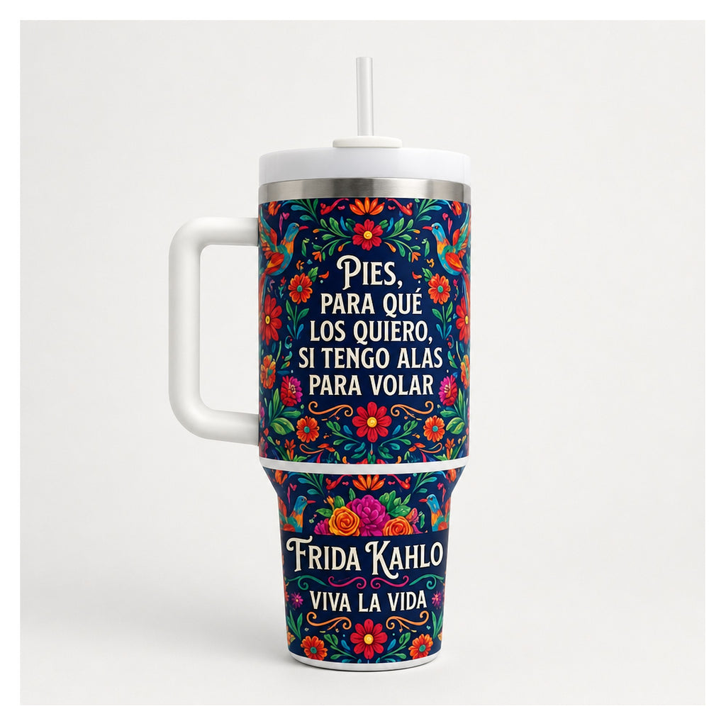 vaso térmico frida kahlo viva la vida 500 ml