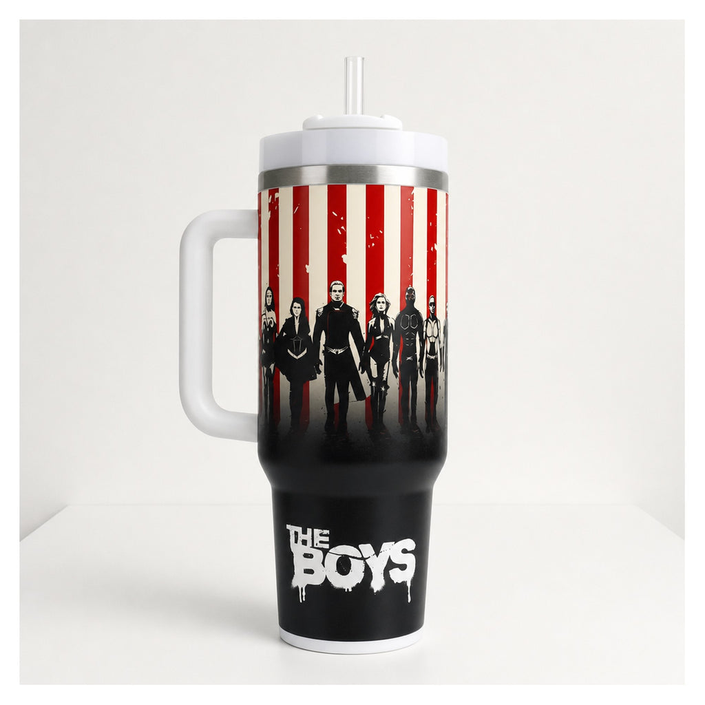 Vaso térmico 40 oz con diseño The Boys - acero inoxidable