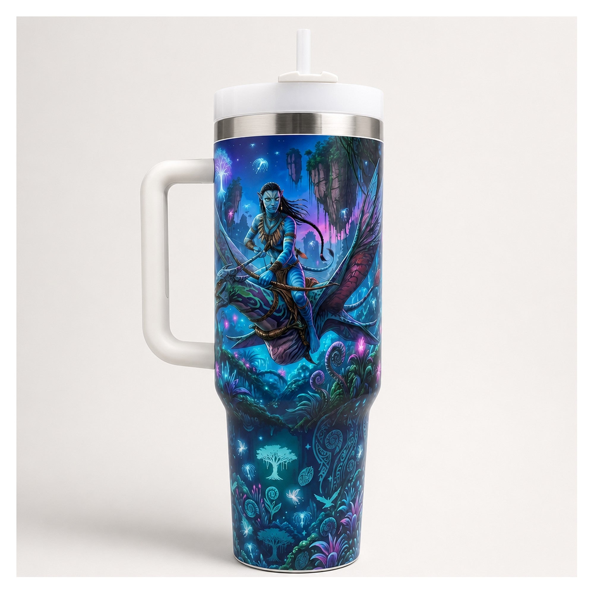 vaso térmico tumbler 40oz avatar pandora na'vi
