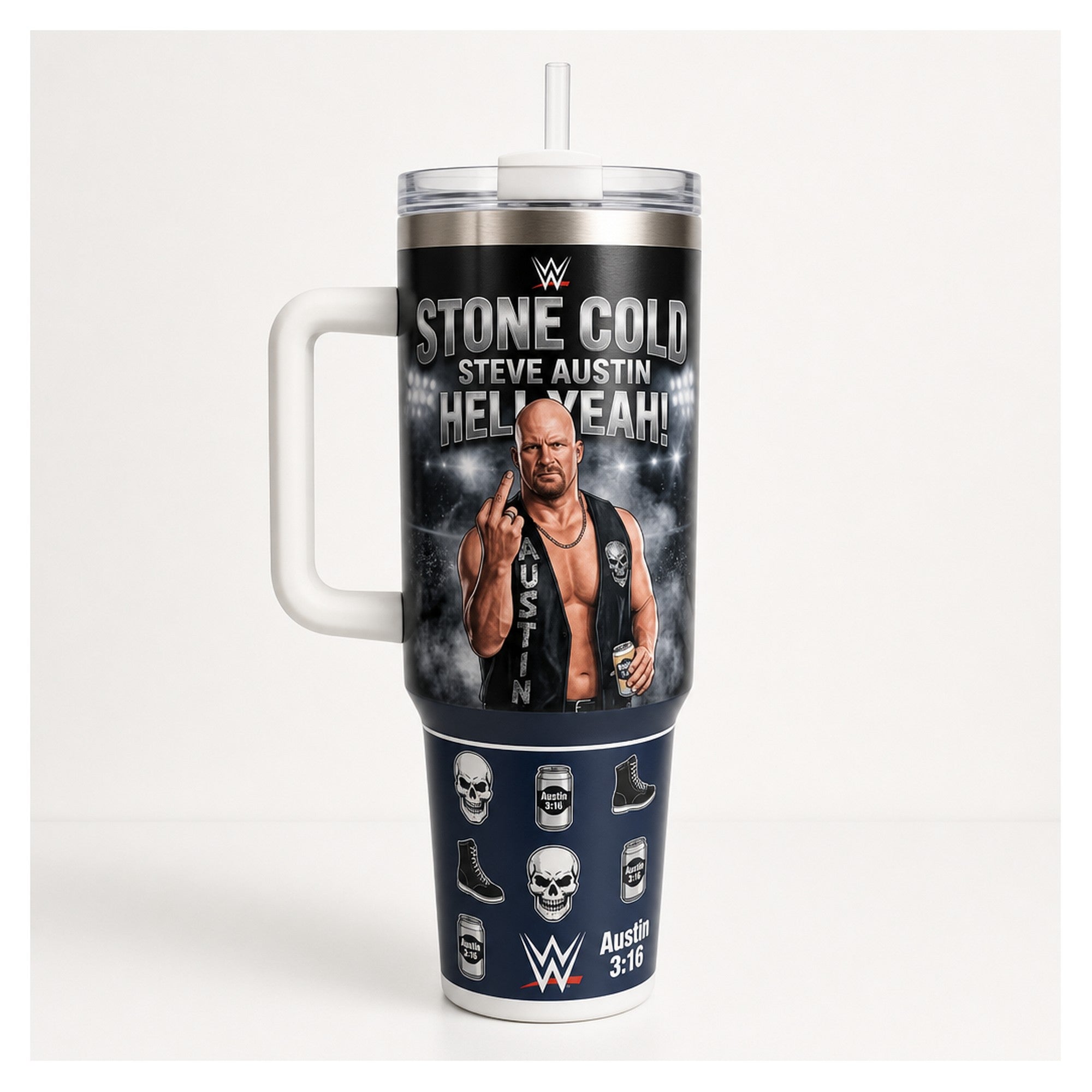 vaso térmico 1.18l stone cold steve austin diseño premium