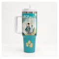 Vaso térmico 40 oz El Niño y La Garza Ghibli acero doble