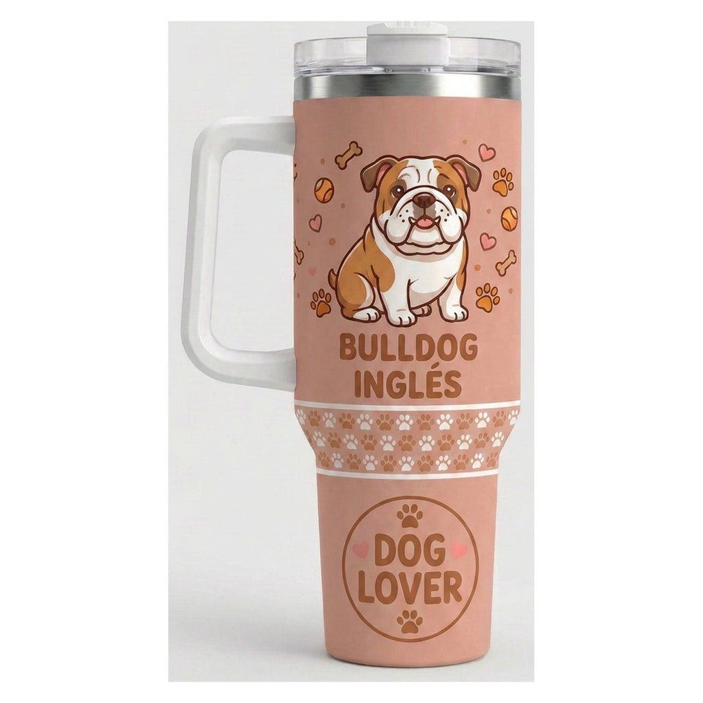 Vaso térmico tumbler 40 oz Bulldog Inglés Dog Lover