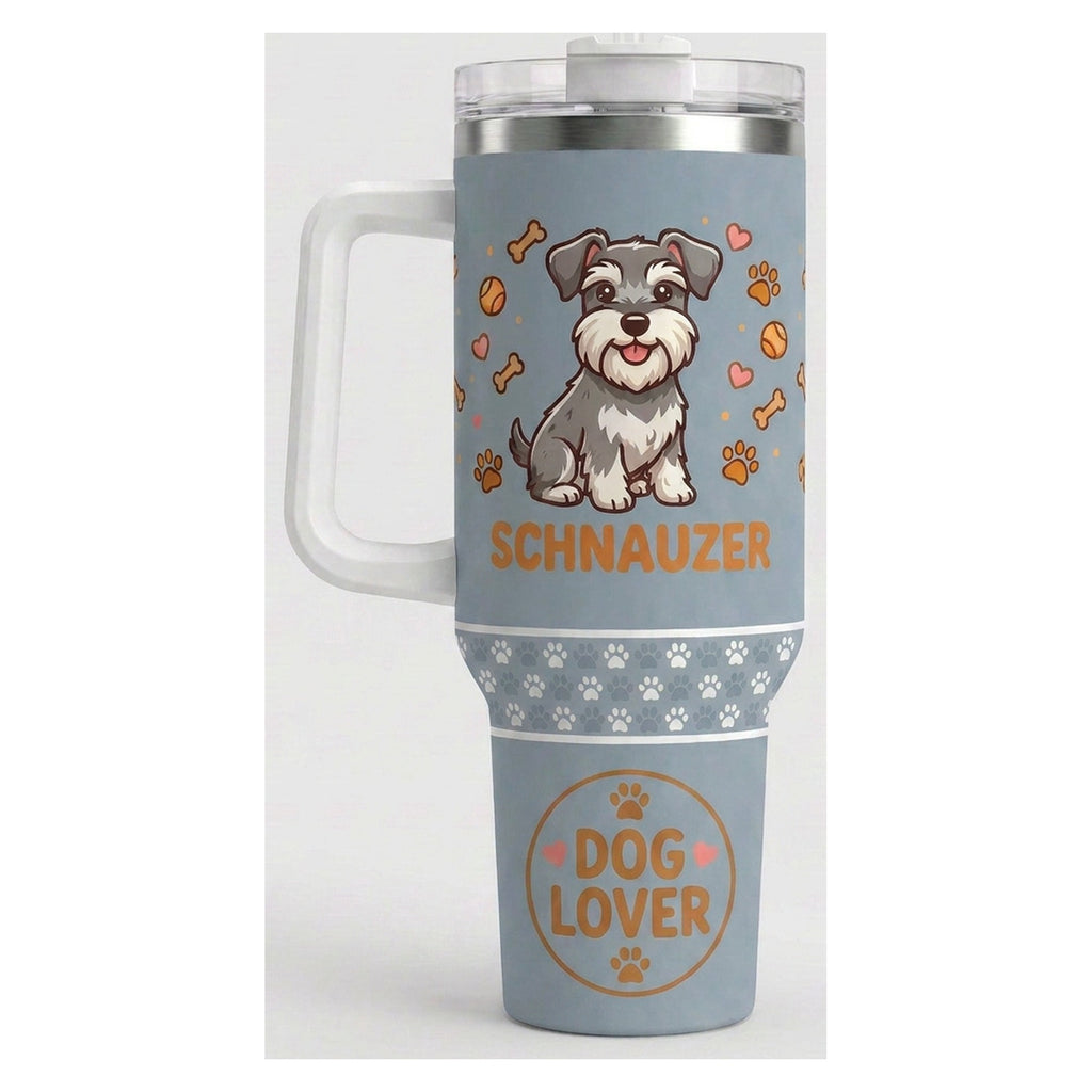Vaso térmico tumbler 40 oz Schnauzer Dog Lover