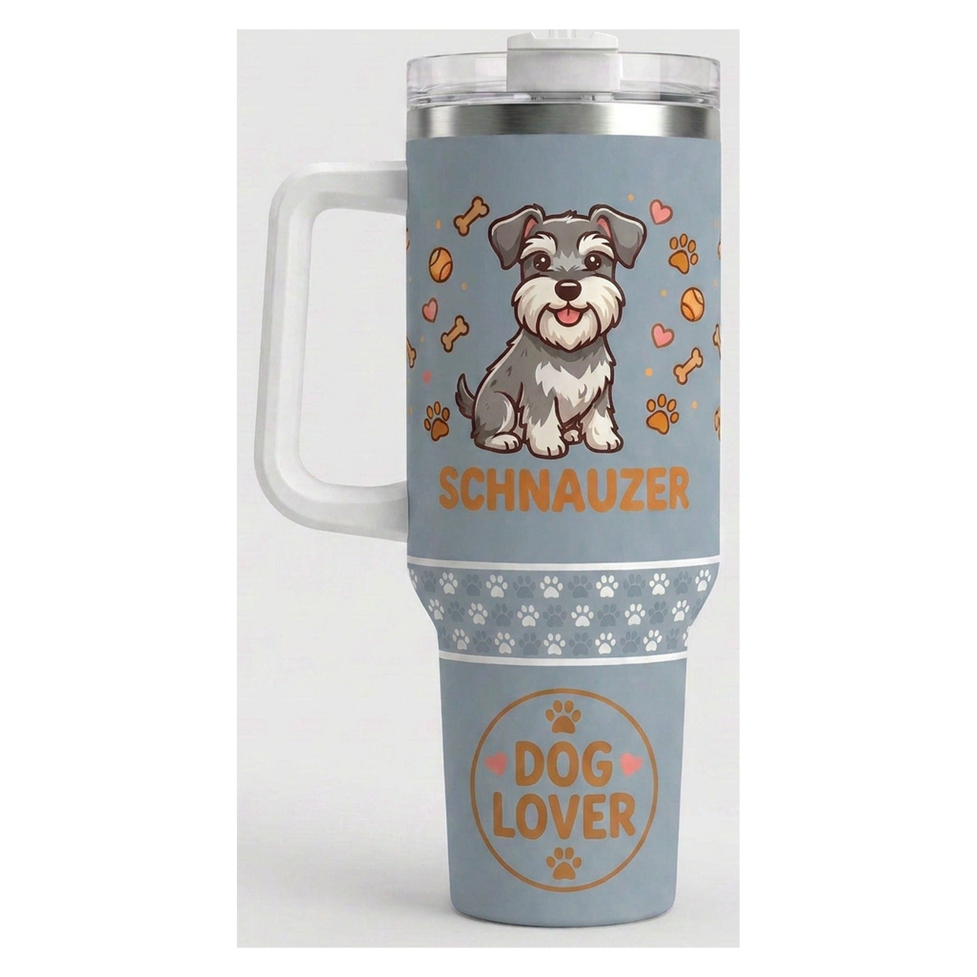 Vaso térmico tumbler 40 oz Schnauzer Dog Lover