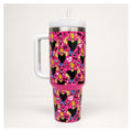 vaso térmico pop art rosa johnny bravo 40oz con tapa