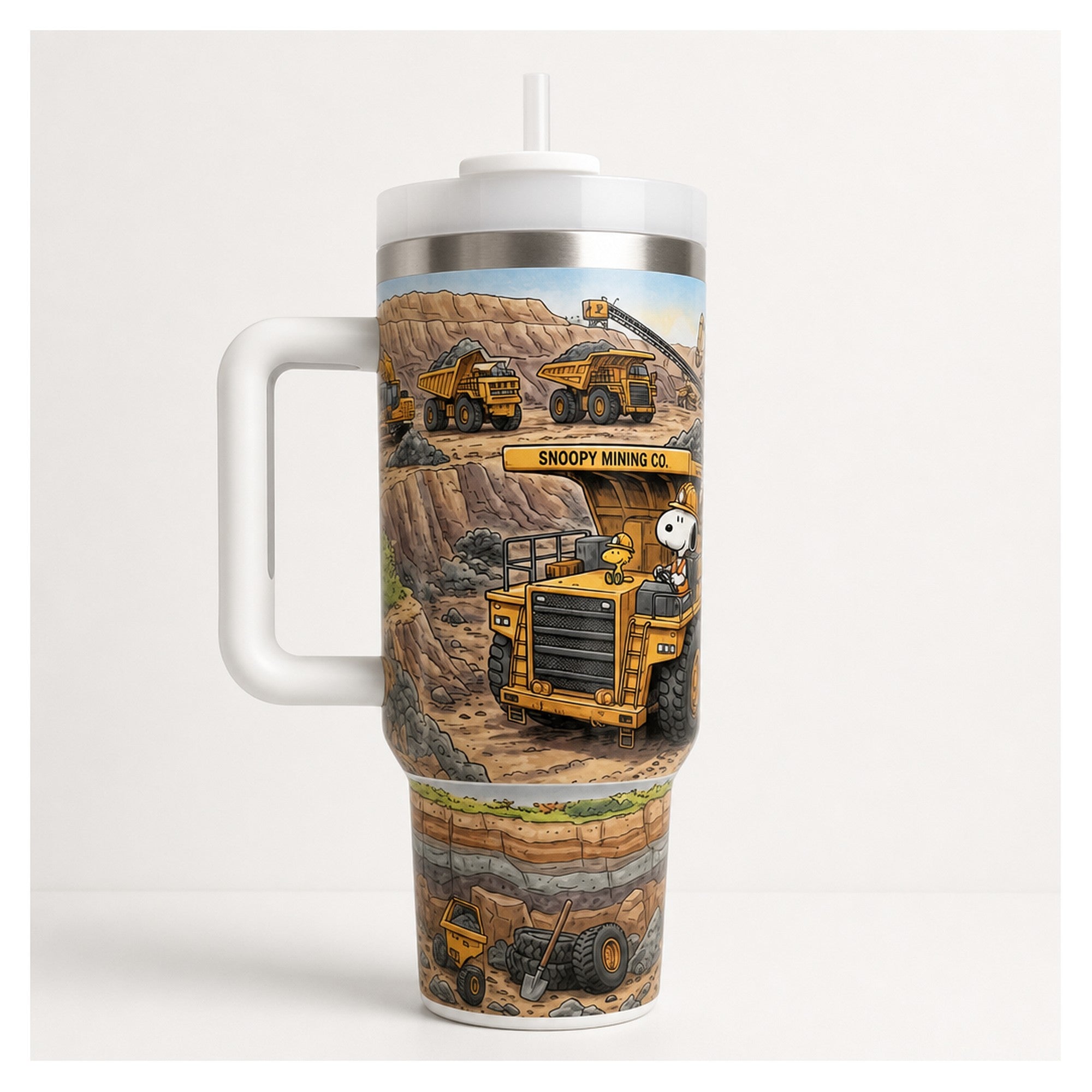 Vaso térmico snoopy minería 1.183 L en acero inoxidable